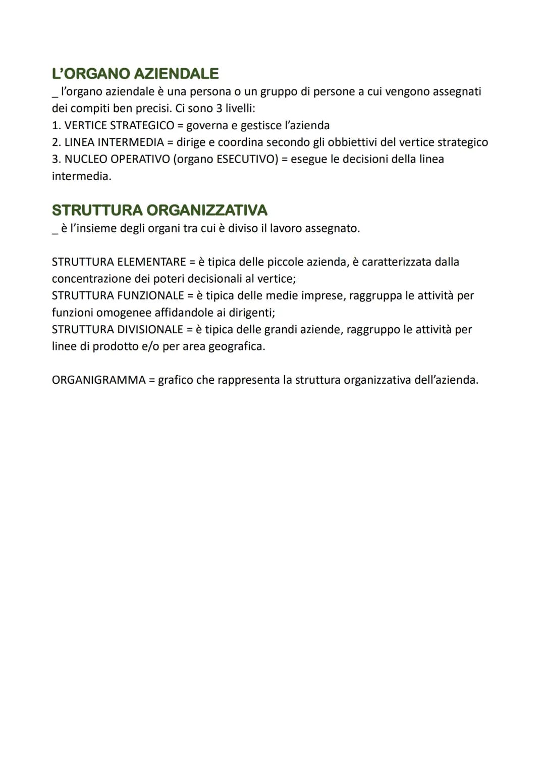 ECONOMIA: L'AZIENDA
Gli elementi costitutivi dell'azienda
_L'azienda è un sistema costituito da:
- l'ASSETTO ISTITUZIONALE: soggetti che dan