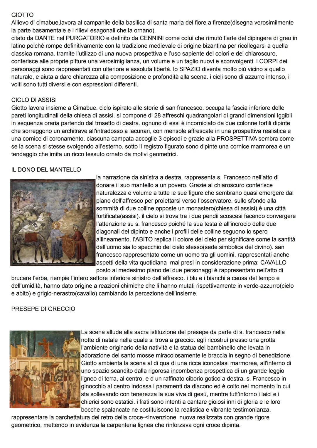 GIOTTO
Allievo di cimabue, lavora al campanile della basilica di santa maria del fiore a firenze(disegna verosimilmente
la parte basamentale