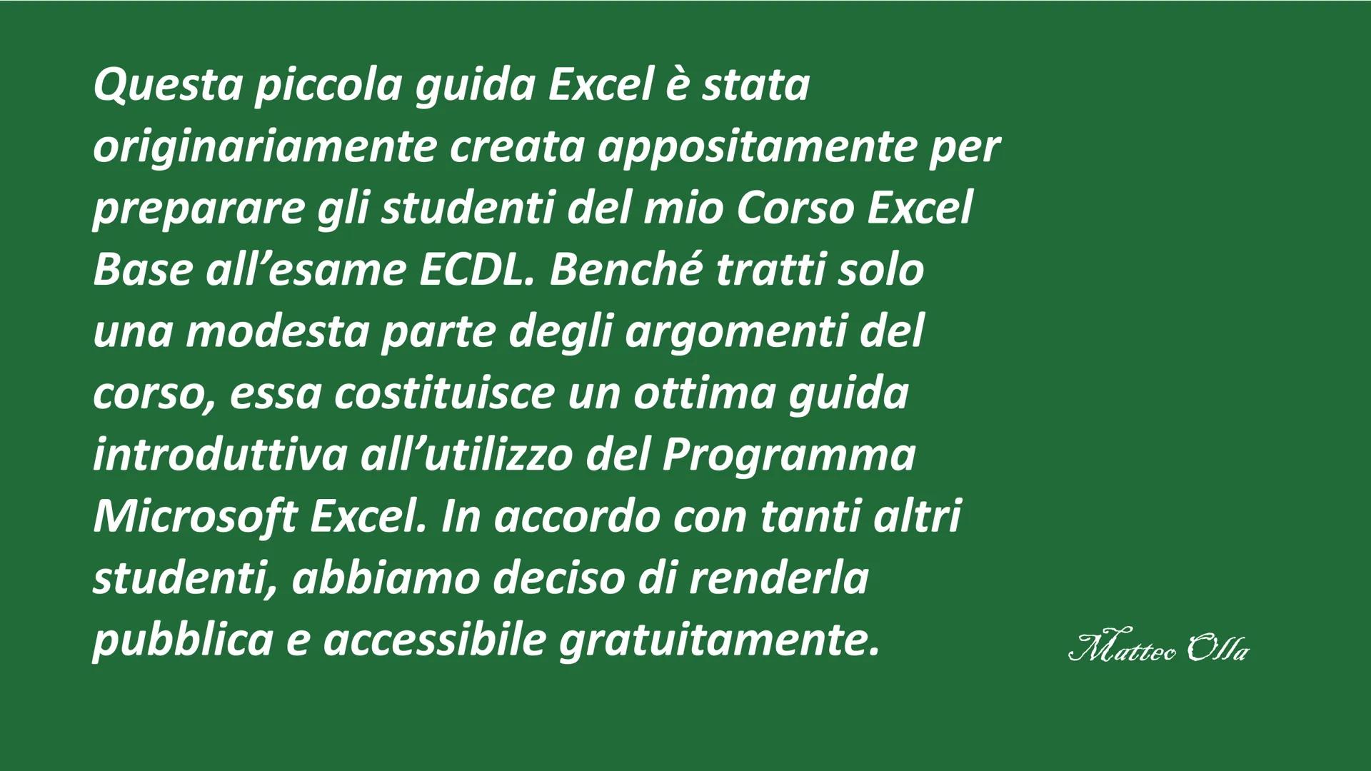 # Manuale

# Pratico di Excel

Introduzione al Programma Microsoft
Excel 2013

MasterExcel.it # MaterExcel.it

Benvenuto!

18

Corsi

Eserci