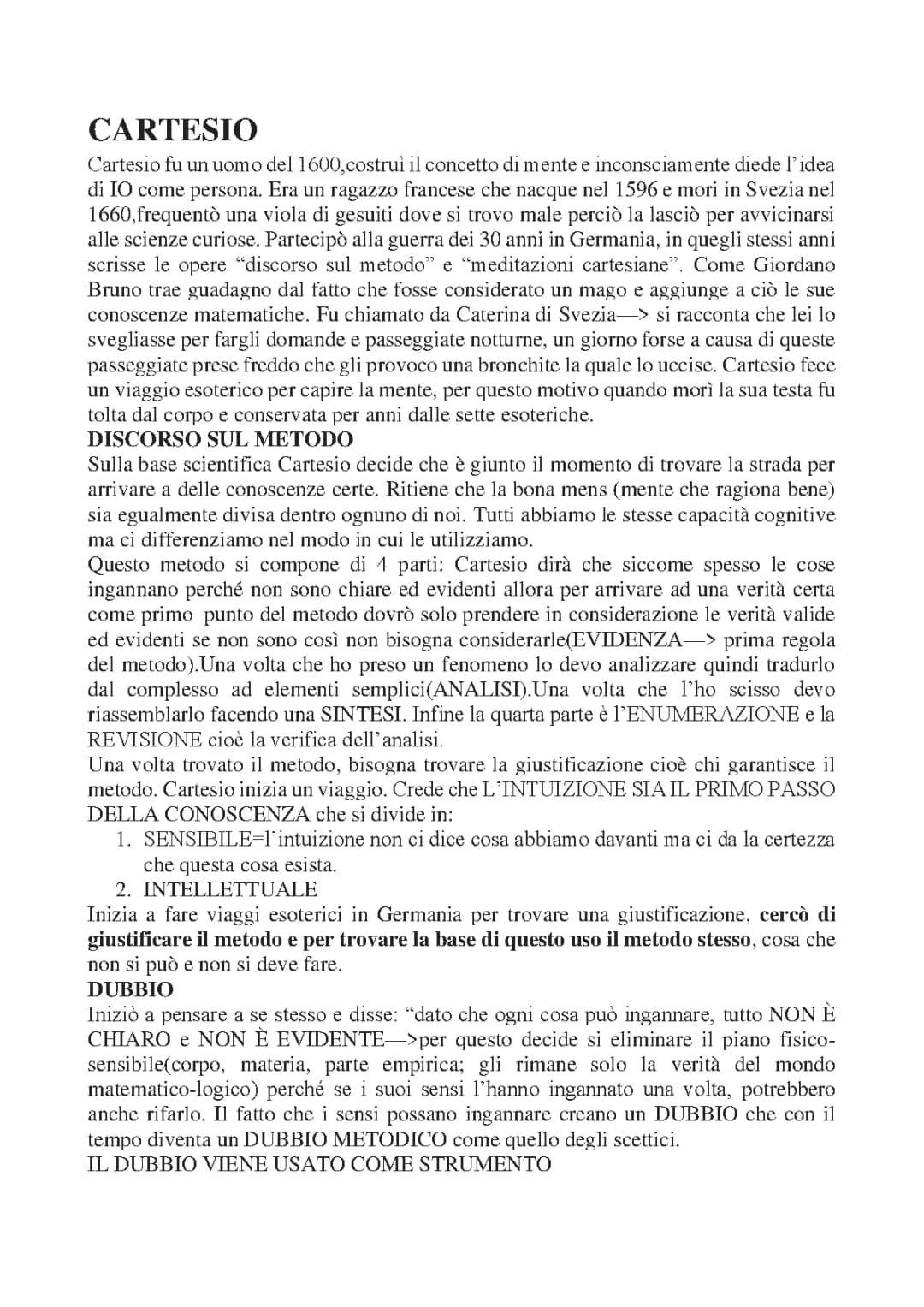 Cartesio spiegato in modo semplice: Filosofia per bambini e appunti PDF
