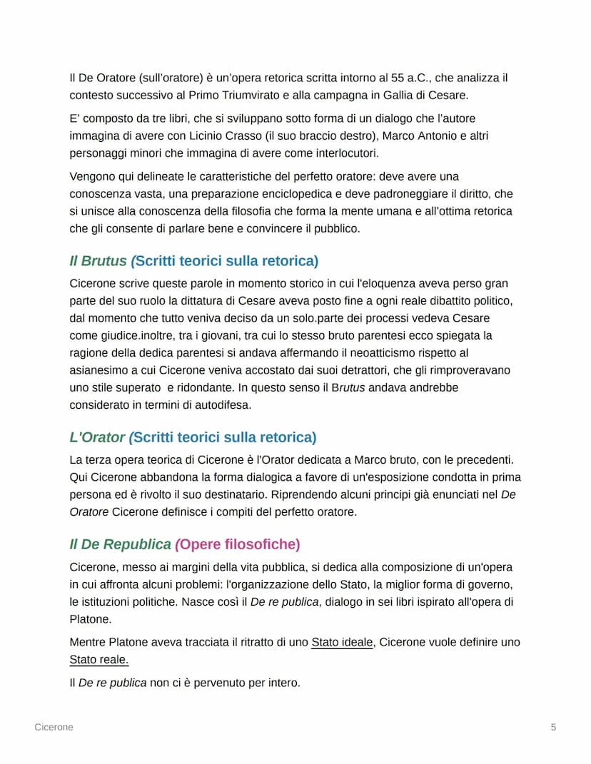 
<h2 id="lavita">La Vita</h2>
<p>Cicerone ha rappresentato più di ogni altro scrittore l'essenza stessa della latinità. Fu un oratore e un a