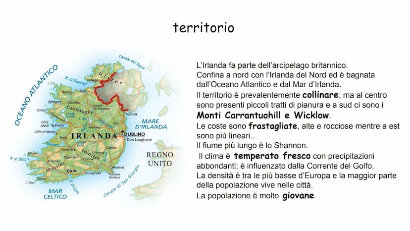 Irlanda B. di Dingle
Clifden
Dingle
C. Mizen
OCEANO ATLANTICO
C. Erris
Cliffs of Moher
Bantry
ISOLE
ARAN Galway
Ballina
Westport Castlebar
S