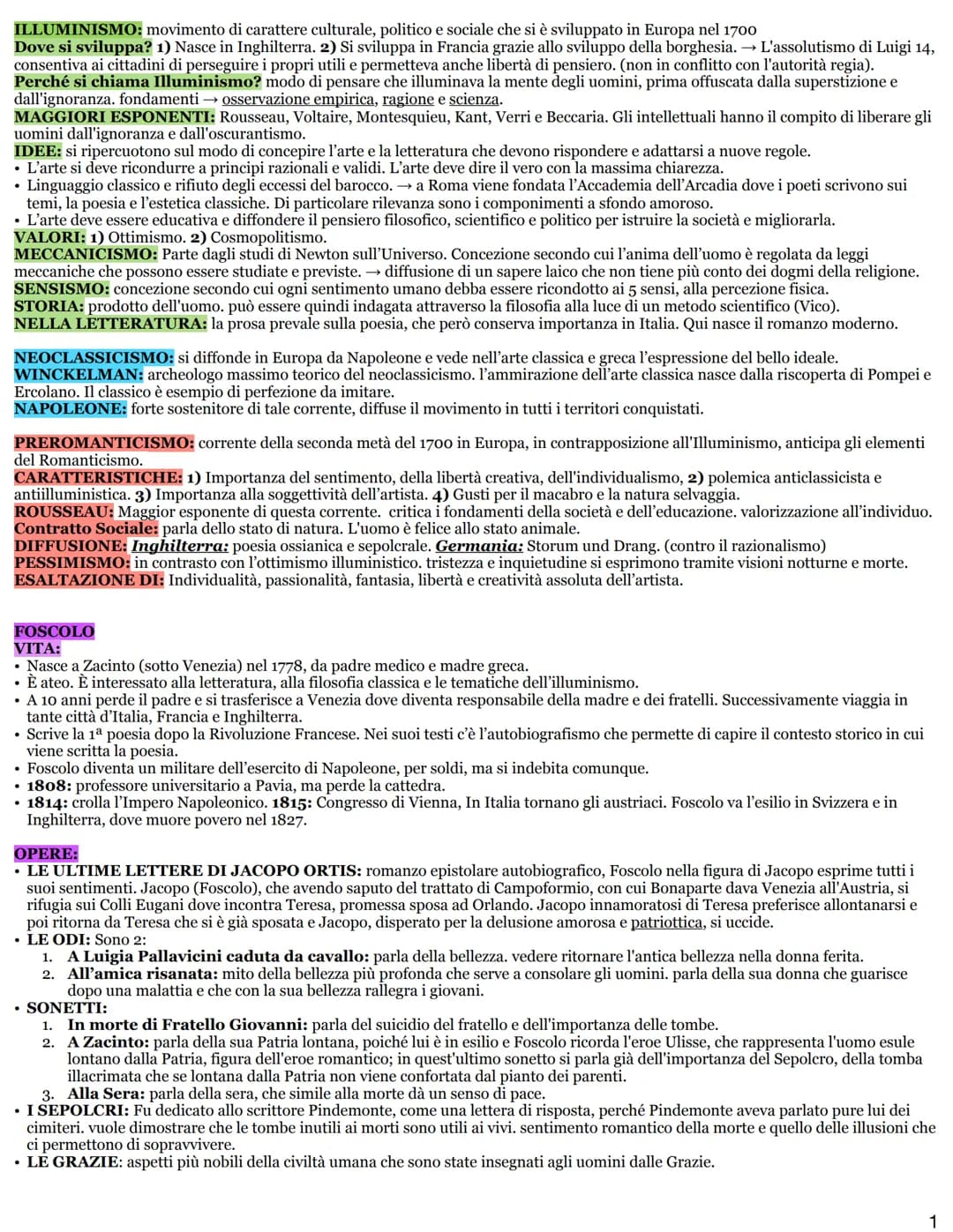 
<p>Il <strong>Illuminismo</strong> è un movimento culturale, politico e sociale che si è sviluppato in Europa nel 1700. Nasce in Inghilterr