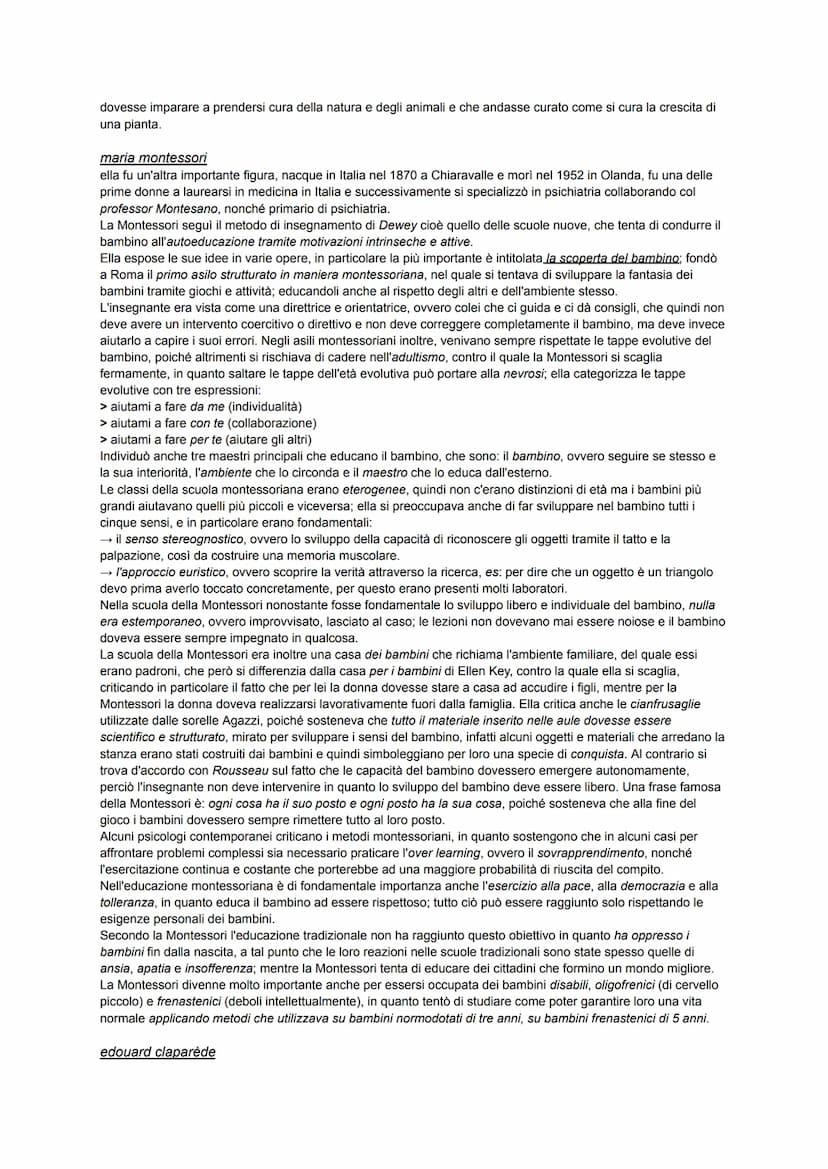 PEDAGOGIA L'EDUCAZIONE NEL SECONDO 800
l'Europa nella seconda metà dell'800' era dominata dal positivismo, una corrente culturale e filosofi