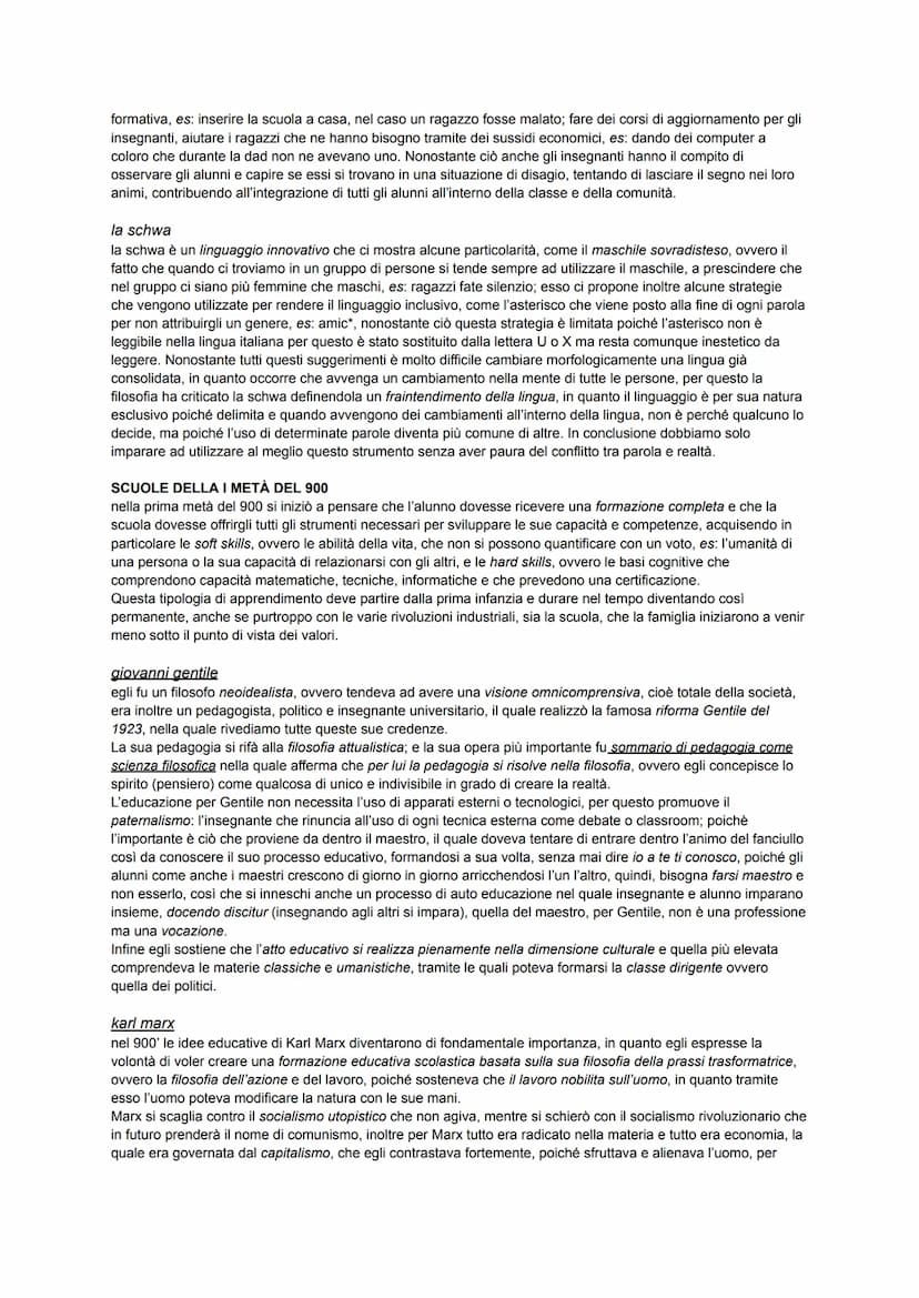 PEDAGOGIA L'EDUCAZIONE NEL SECONDO 800
l'Europa nella seconda metà dell'800' era dominata dal positivismo, una corrente culturale e filosofi