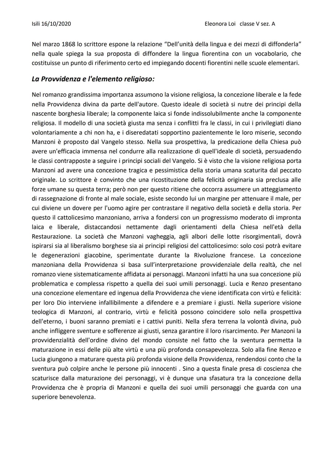 Isili 16/10/2020
Alessandro Manzoni:
Eleonora Loi classe V sez. A
Da "Il Fermo e Lucia", a "I Promessi Sposi"
Genesi dell'opera:
| "Promessi