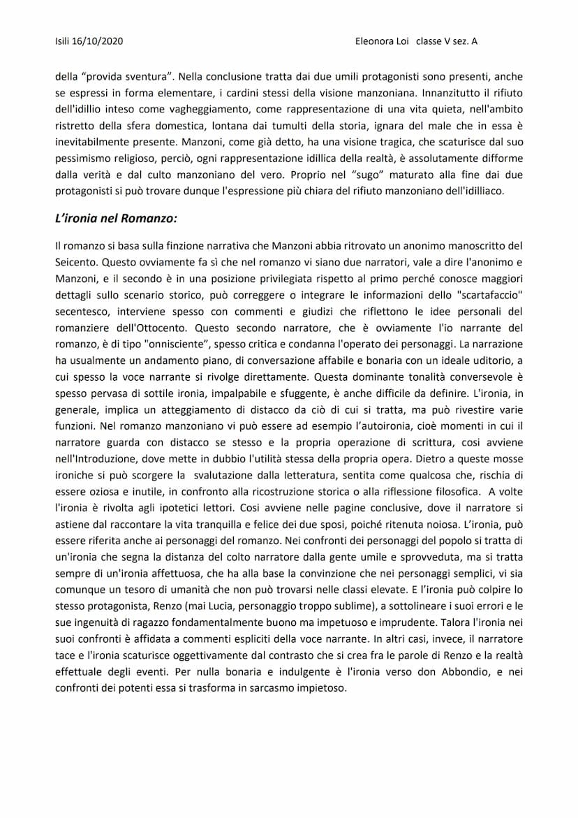 Isili 16/10/2020
Alessandro Manzoni:
Eleonora Loi classe V sez. A
Da "Il Fermo e Lucia", a "I Promessi Sposi"
Genesi dell'opera:
| "Promessi