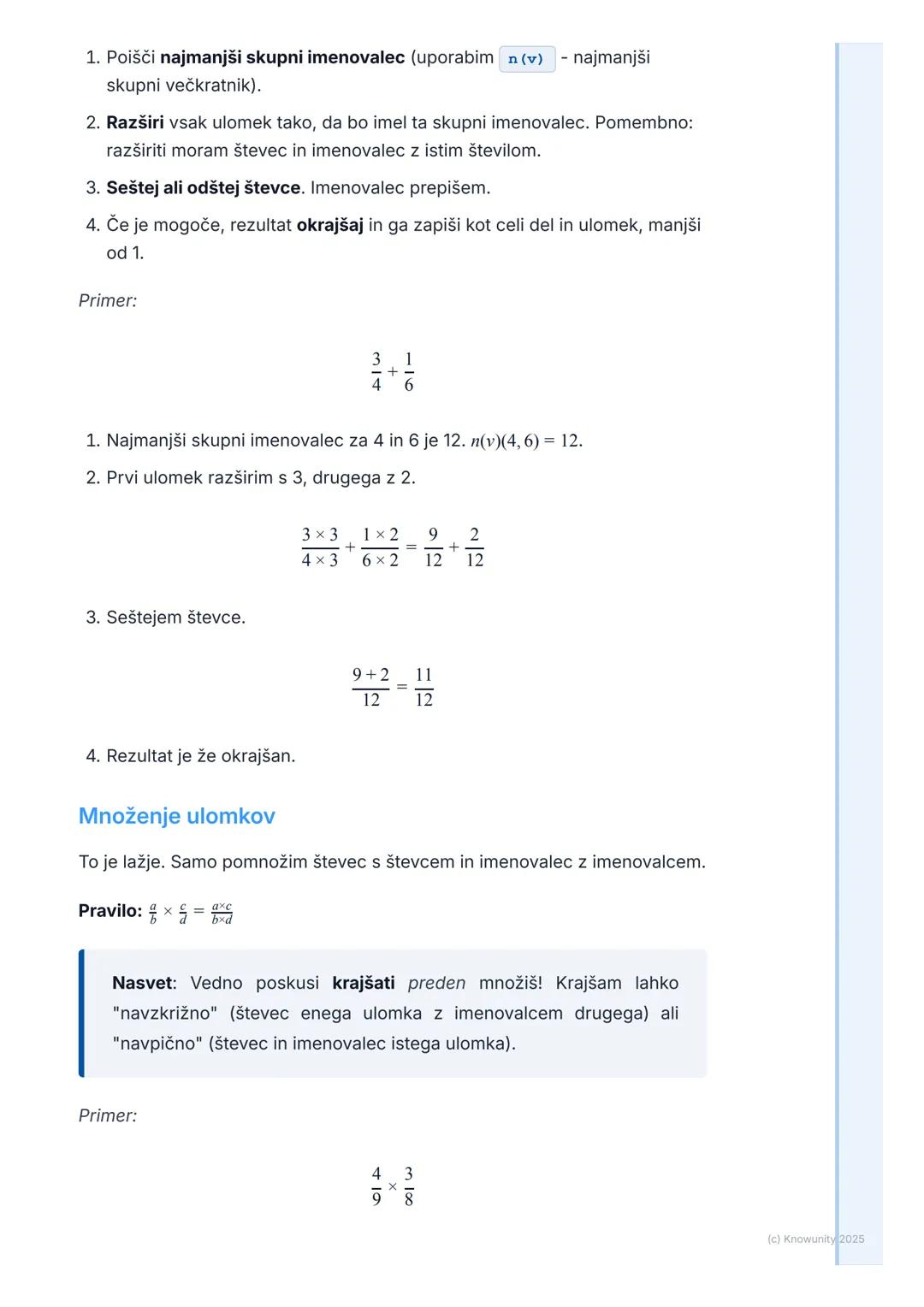 # Racionalna števila

## Pregled racionalnih števil

Racionalna števila so vsa števila, ki jih lahko zapišemo kot ulomek. Το
vključuje cela 