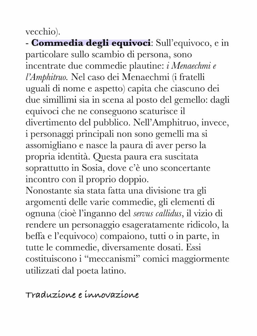 Plauto
La vita e i nomi del poeta
Plauto nacque qualche anno prima del 250 a.C. a
Sarsina (oggi in Romagna) e morì nel 184 a.C.
(periodo del