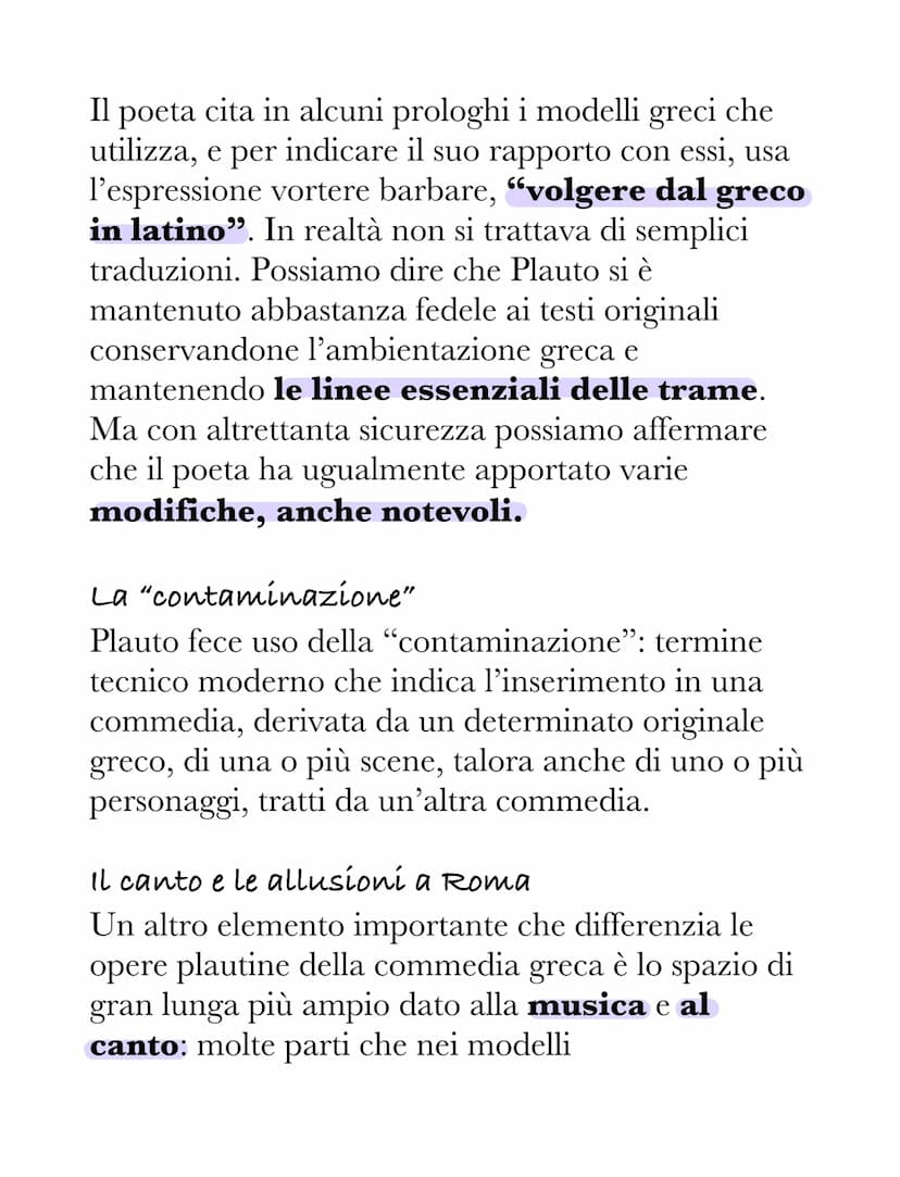 Plauto
La vita e i nomi del poeta
Plauto nacque qualche anno prima del 250 a.C. a
Sarsina (oggi in Romagna) e morì nel 184 a.C.
(periodo del