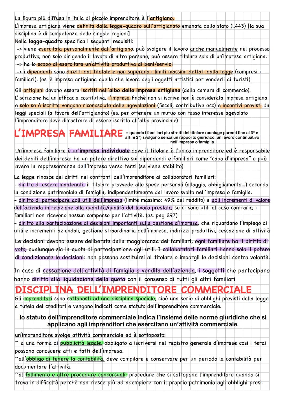 L'IMPRENDITORE
Impresa e fonti L'attivita d'impresa è disciplinata soprattutto dalla Costituzione italiana,
normative:
prevede una tutela d'
