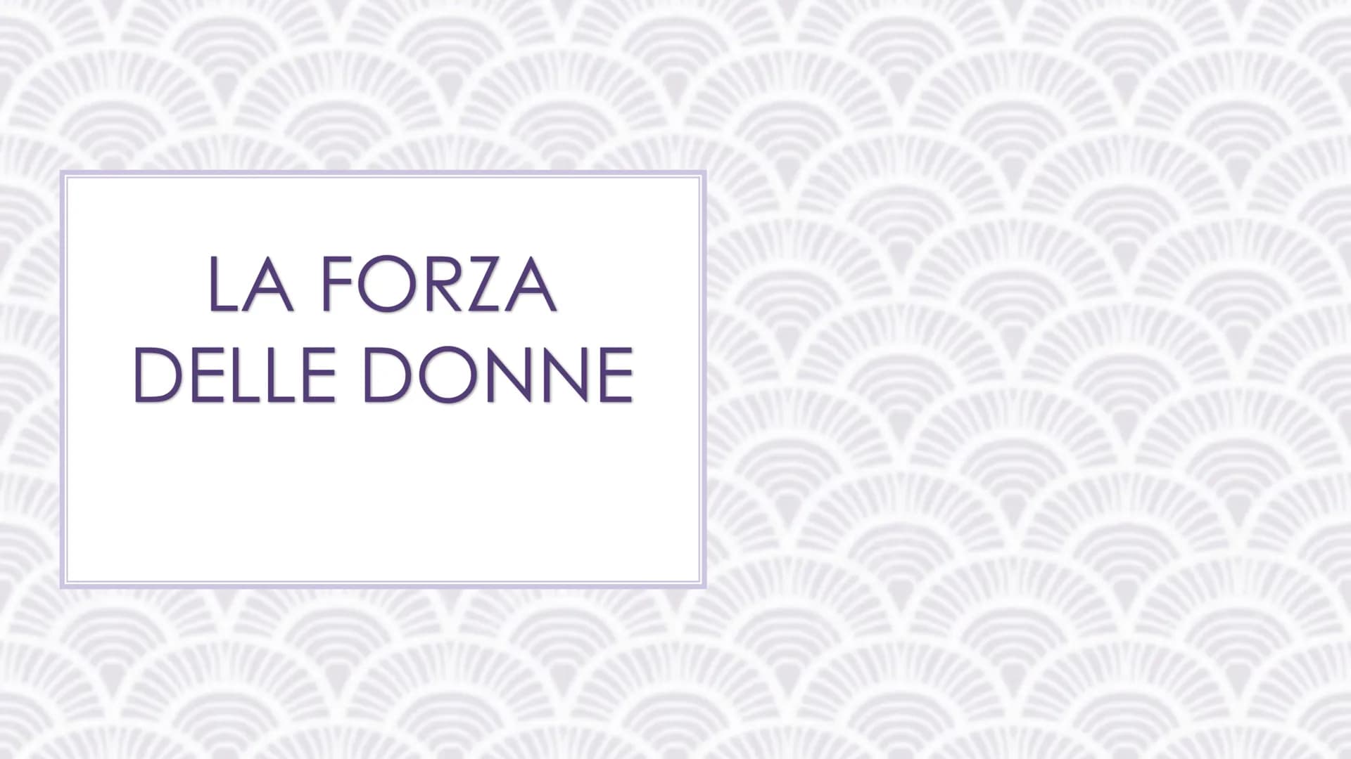 LA FORZA
DELLE DONNE
wwill
WILL
WIL Musica
Aretha Franklin
Arte
Frida Kahlo
Motoria
La lunga strada per
superare le
differenze di genere
Ita