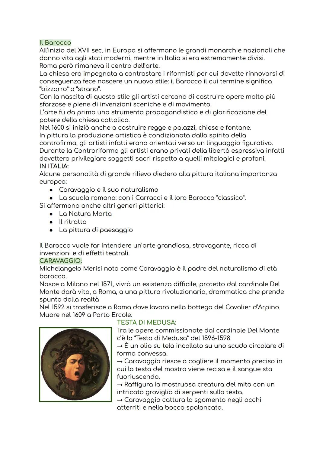 Il Barocco
All'inizio del XVII sec. in Europa si affermano le grandi monarchie nazionali che
danno vita agli stati moderni, mentre in Italia