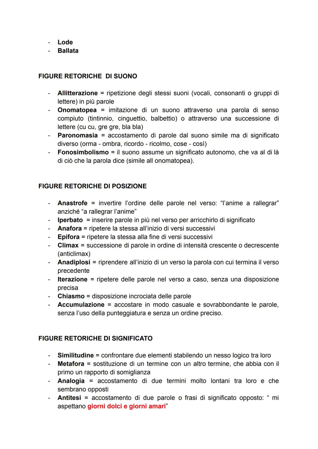 ANALISI METRICA DI UNA POESIA
ANALISI DEI VERSI
2
Si conta da destra verso sinistra
3
4
5
6
7
1. Riconoscere il tipo di versi
2. Riconoscere