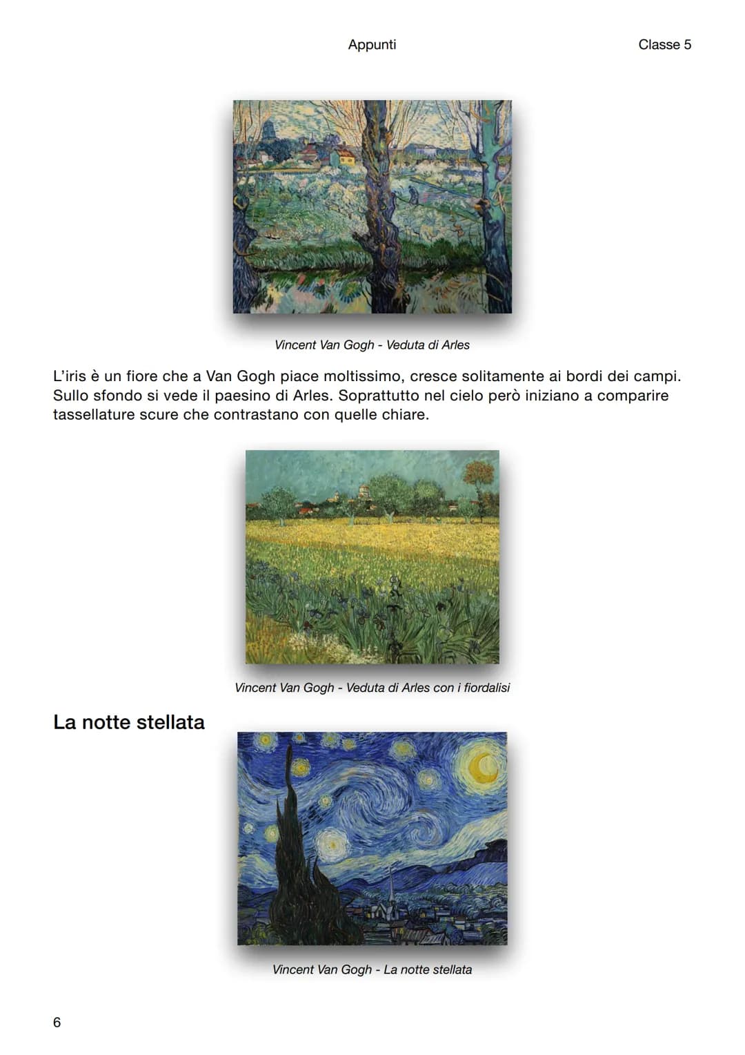 Appunti
Classe 5
Storia dell'arte
Vincent Van Gogh
Segno e colore come espressione di sé
Vincent Van Gogh si annovera sicuramente tra i simb