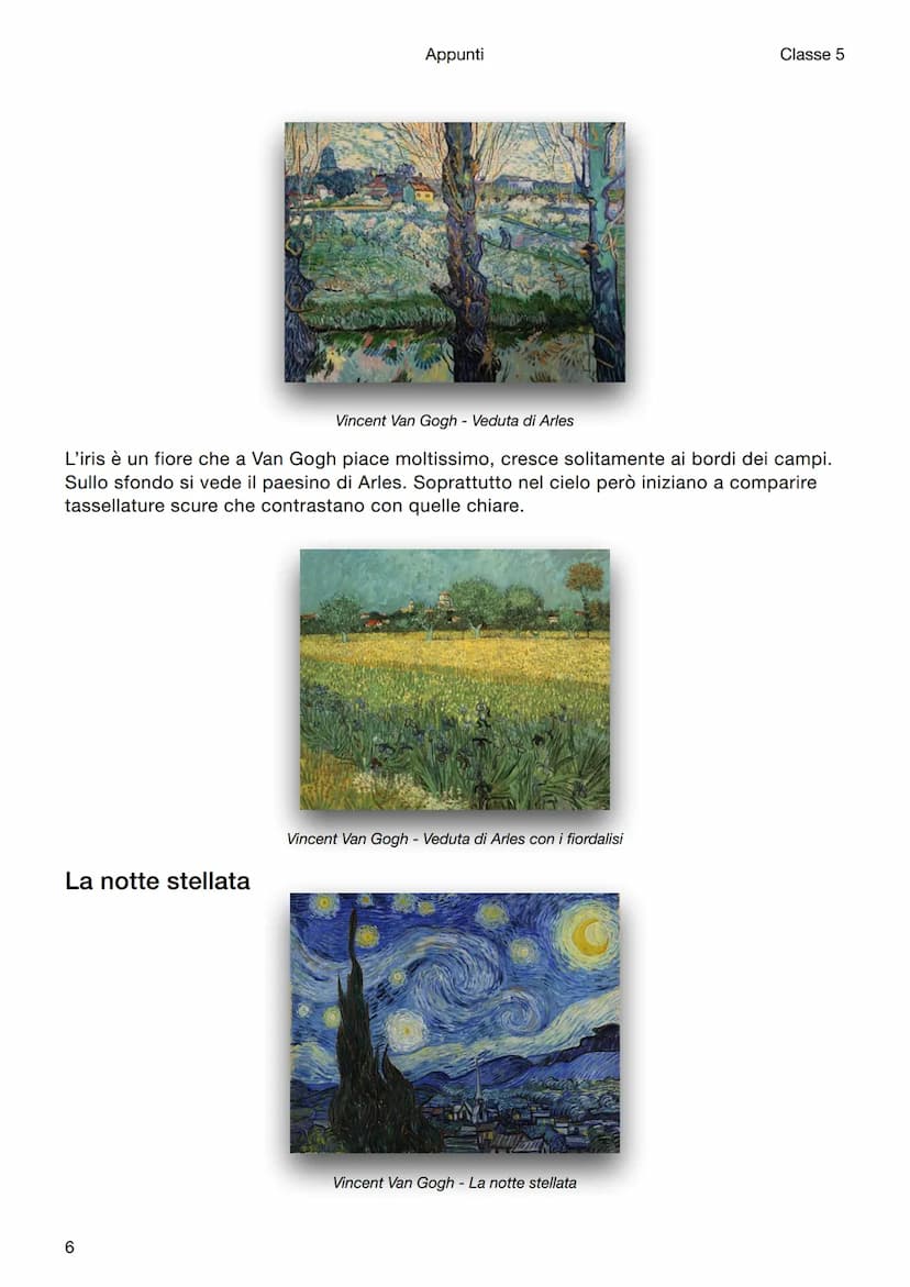 Appunti
Classe 5
Storia dell'arte
Vincent Van Gogh
Segno e colore come espressione di sé
Vincent Van Gogh si annovera sicuramente tra i simb