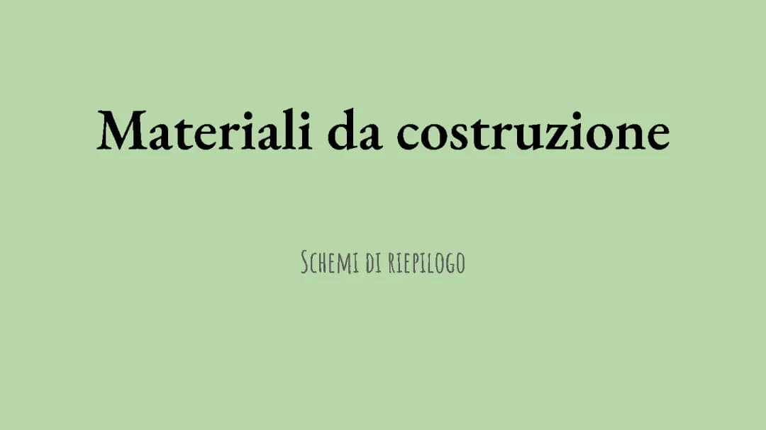 Materiali da Costruzione e Rocce - PDF, Cruciverba, e Mappa Concettuale per Scuola Media