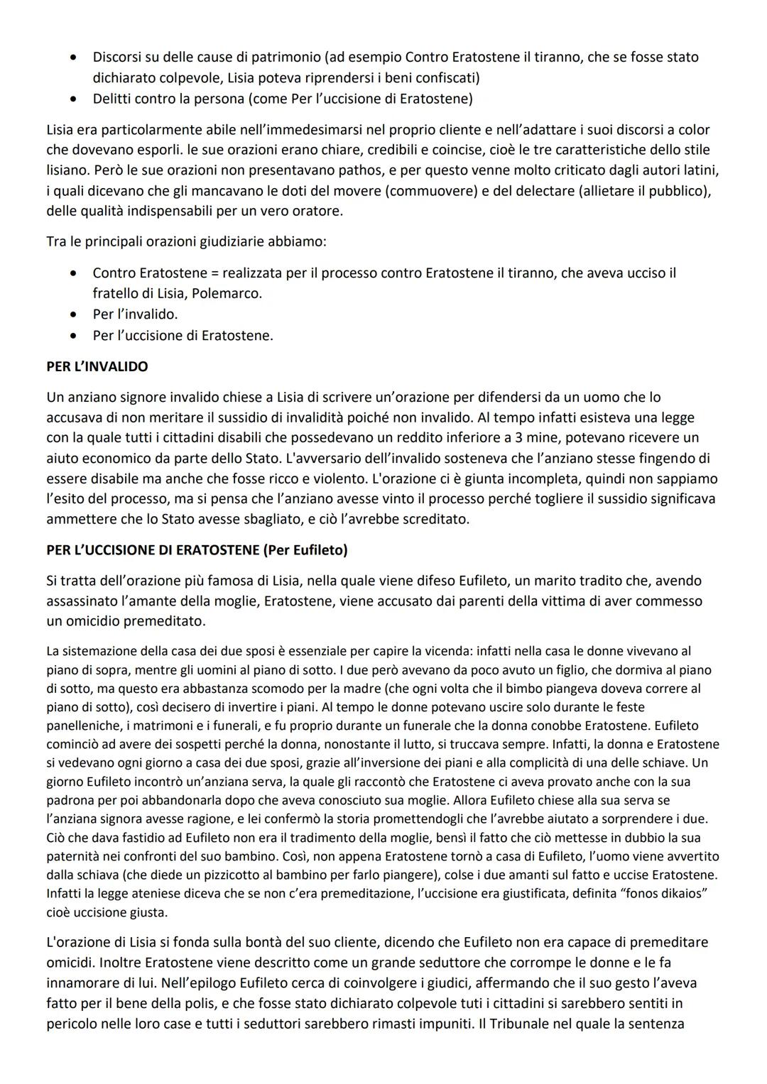 L'ORATORIA
L'oratoria è l'arte del saper parlare. Un buon oratore infatti era in grado di convincere l'uditore con le sue
parole. Fra i migl