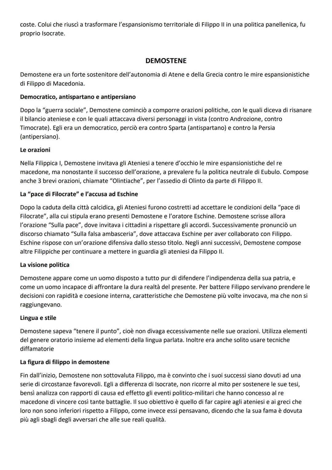L'ORATORIA
L'oratoria è l'arte del saper parlare. Un buon oratore infatti era in grado di convincere l'uditore con le sue
parole. Fra i migl