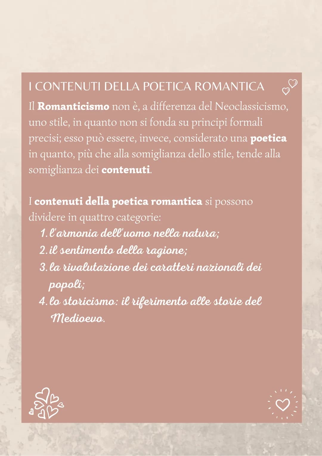 Romanticismo
DEFINIZIONE
Il termine "Romanticismo" viene ripreso dal filosofo
settecentesco Rousseau per definire le emozioni che
suscitavan