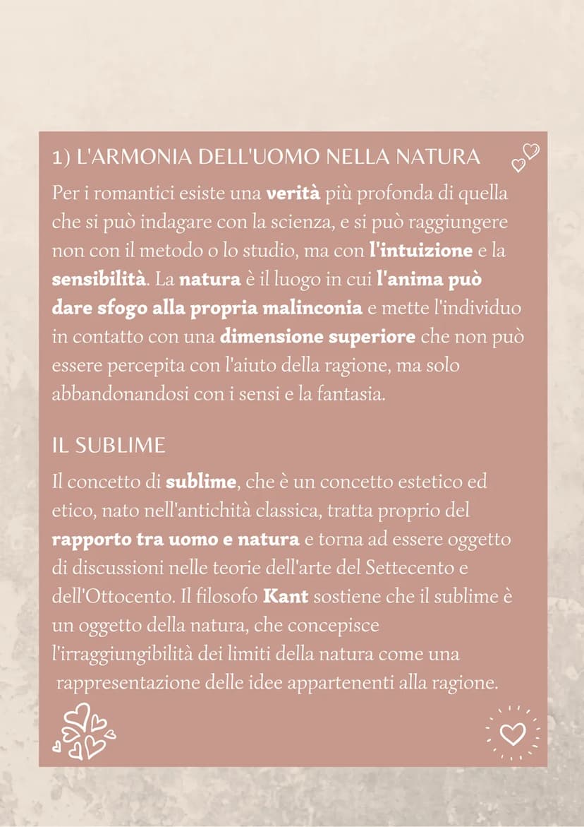 Romanticismo
DEFINIZIONE
Il termine "Romanticismo" viene ripreso dal filosofo
settecentesco Rousseau per definire le emozioni che
suscitavan