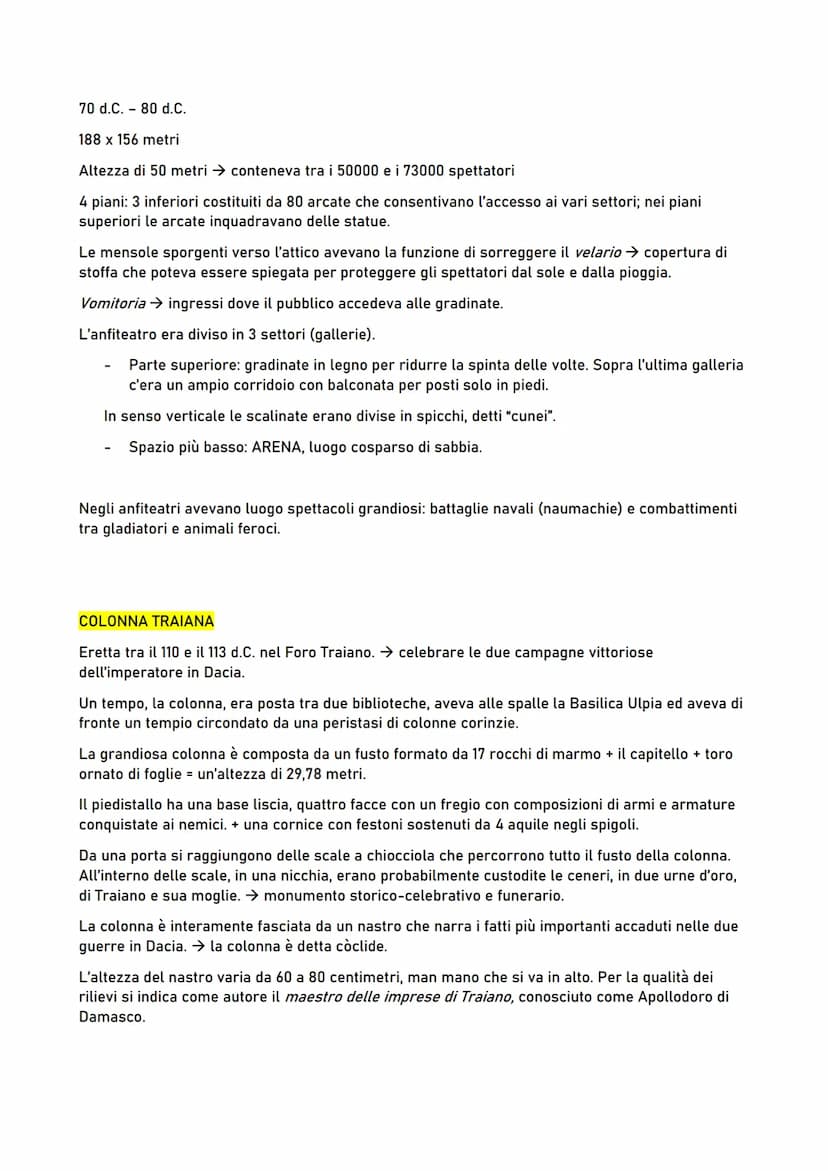 ARCHI, VOLTE E CUPOLE
Architettura greca → sistema architravato: un architrave e due sostegni sistema trilitico.
Architettura romana sistema