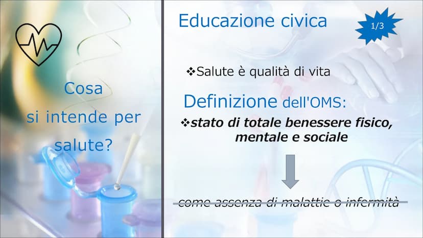 LA MIA
PASSIONE
PER LA
MEDICINA
LE MALATTIE E
IL DIRITTO ALLA
SALUTE
(Nome) (classe) English
• Why did I choose this theme?
Health must be i