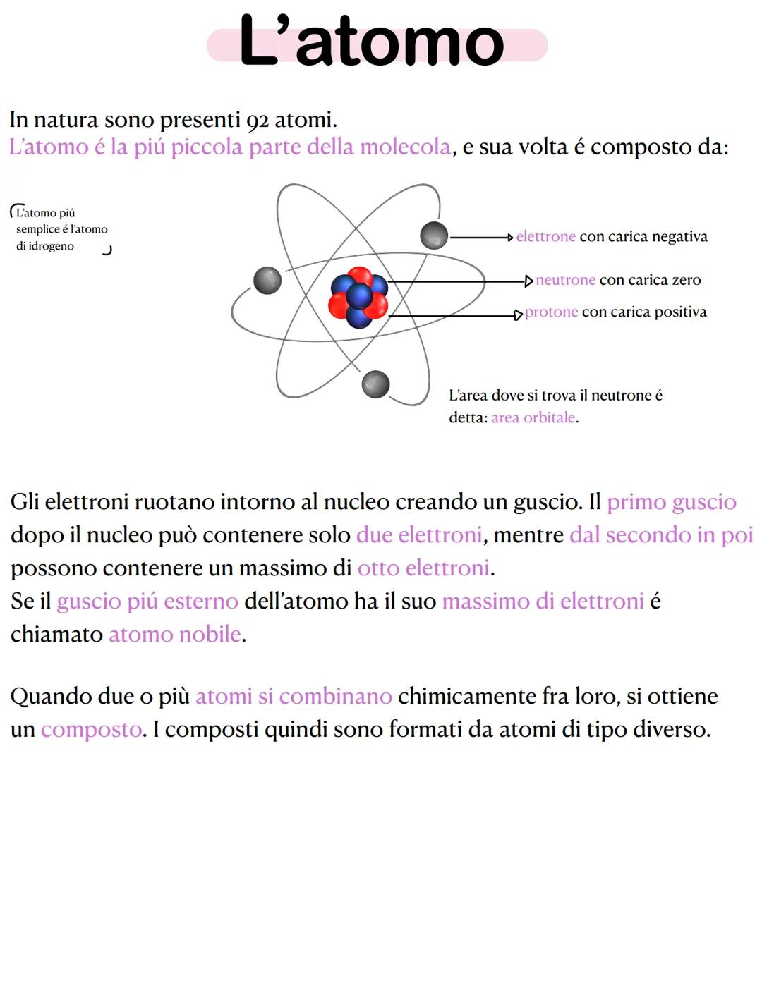 I LEGAMI CHIMICI
Tutti gli atomi (ad eccezione quelli nobili ) cercano di acquisire uno o
piú elettroni per completare l'ottetto del guscio 