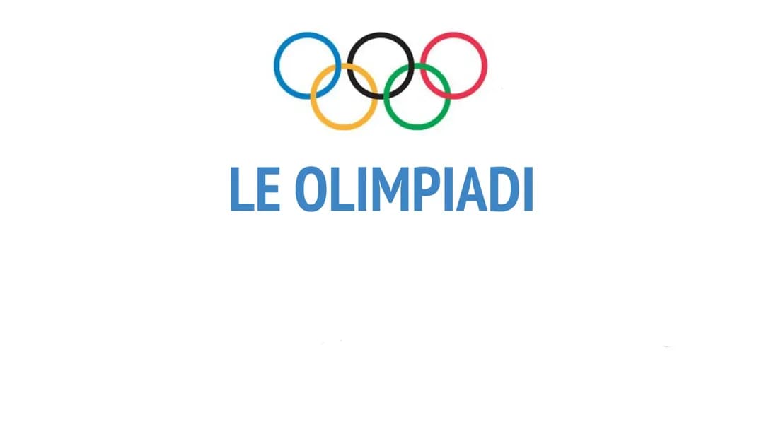  Le olimpiadi
