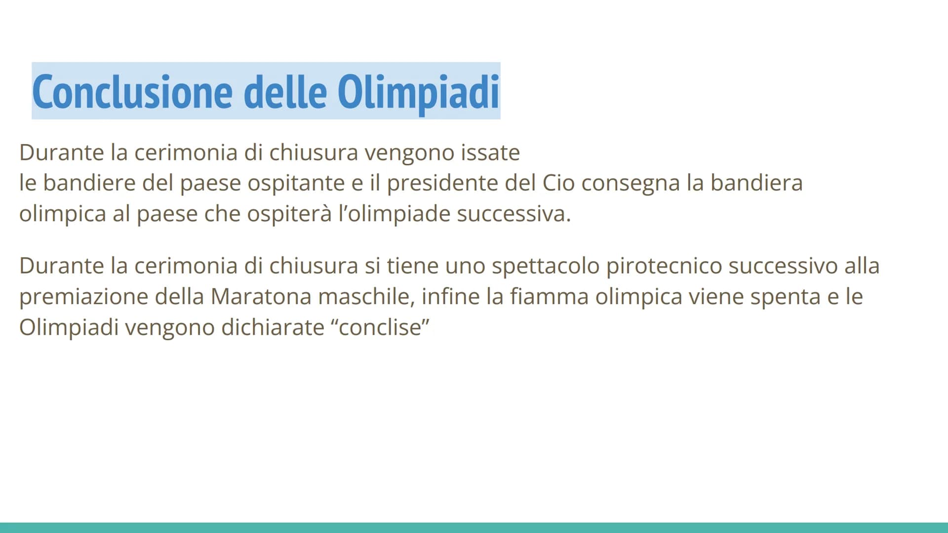 Qa
LE OLIMPIADI Olimpiadi antiche
I primi giochi olimpici si svolsero nel 776 a.C. ad Olimpia, in Grecia. Nelle prime edizioni l'unica
gara 