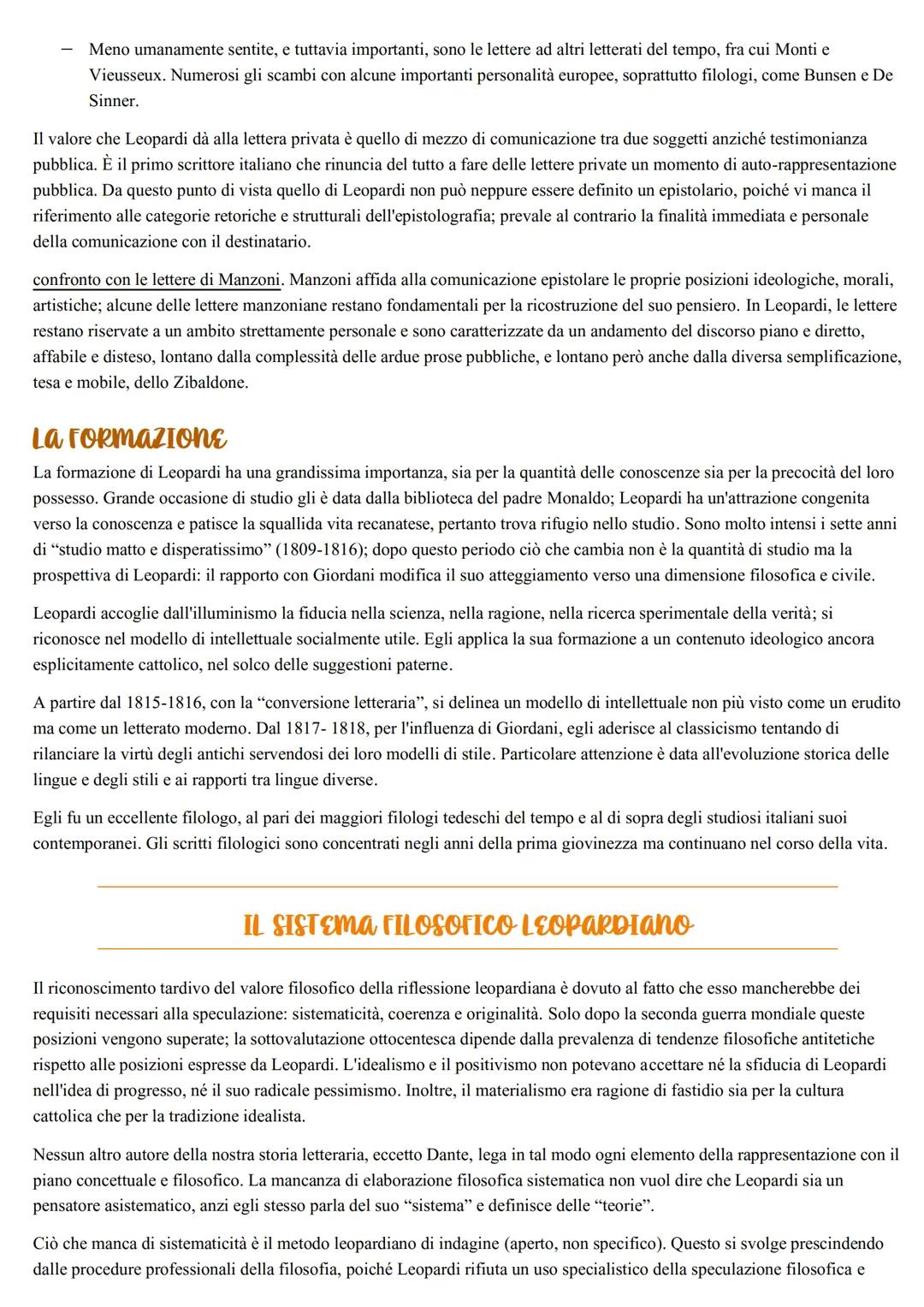 Hacomo LEOPARDI
INTRODUZIONE
Giacomo Leopardi nasce all'inizio dell'800, quando in Italia e in Europa c'è il Romanticismo. Il rapporto di Le