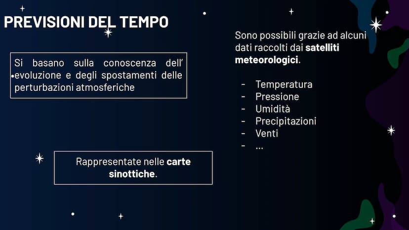 L'
ATMOSFERA Parleremo di:
1. Atmosfera
2. Previsioni del tempo
3. Perturbazioni atmosferiche
4. Vento
5. Nuvole
6. Pressione atmosferica
7.