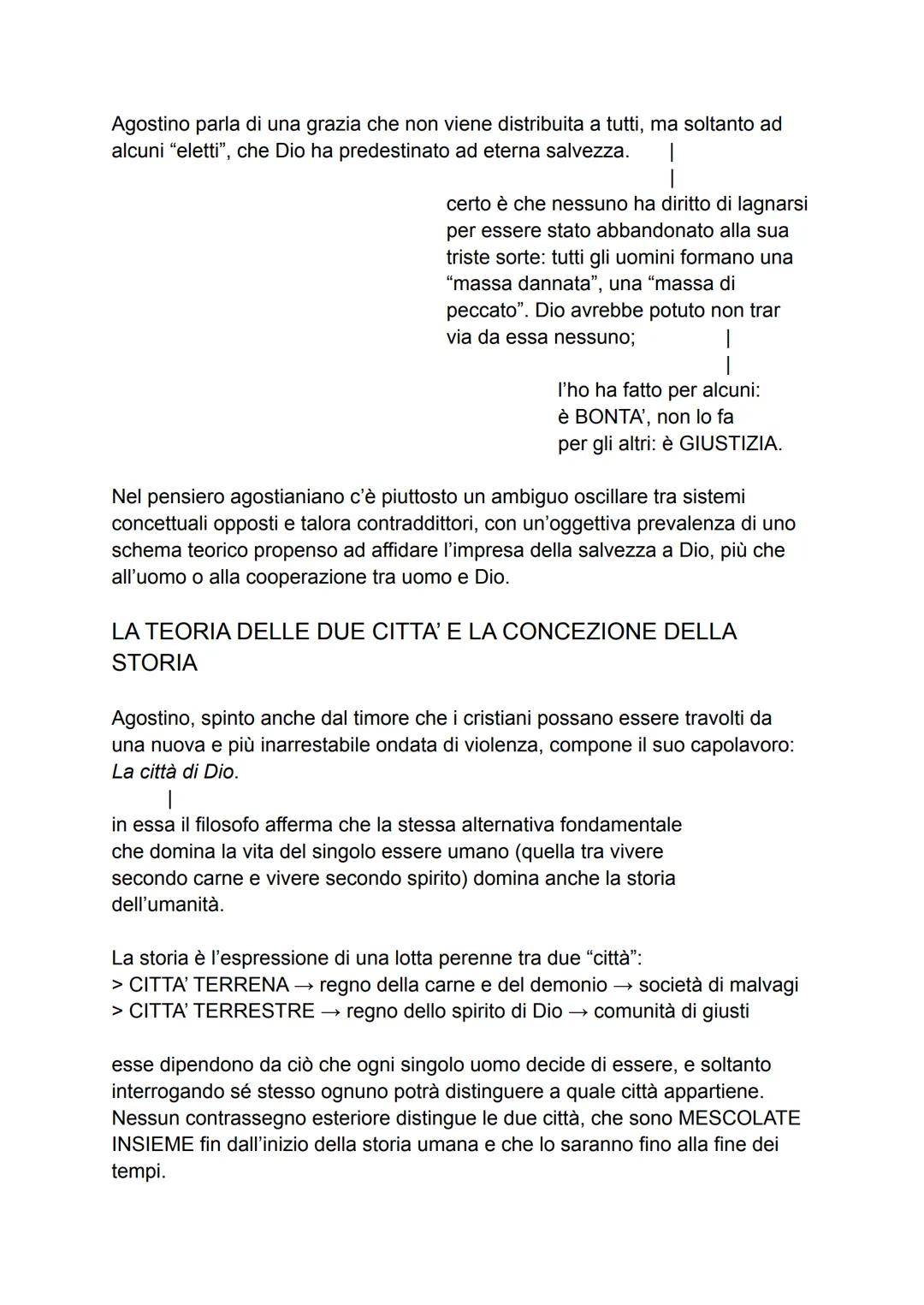 AGOSTINO
Racconta la sua vita in un testo intitolato: le Confessioni
è un lungo dialogo con Dio, un'autobiografia in cui
l'autore mette a nu