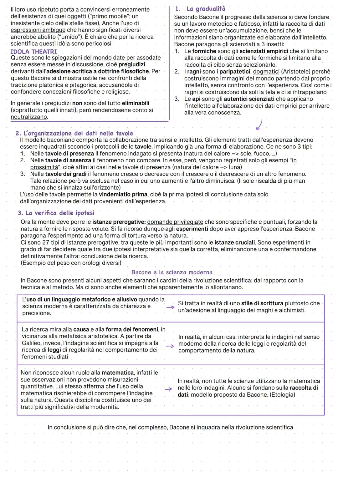 FRANCESCO BACONE
IL SUO PENSIERO
Intende realizzare una rifondazione radicale dell'intero
sapere, in che modo?
Dobbiamo ricordare che egli i