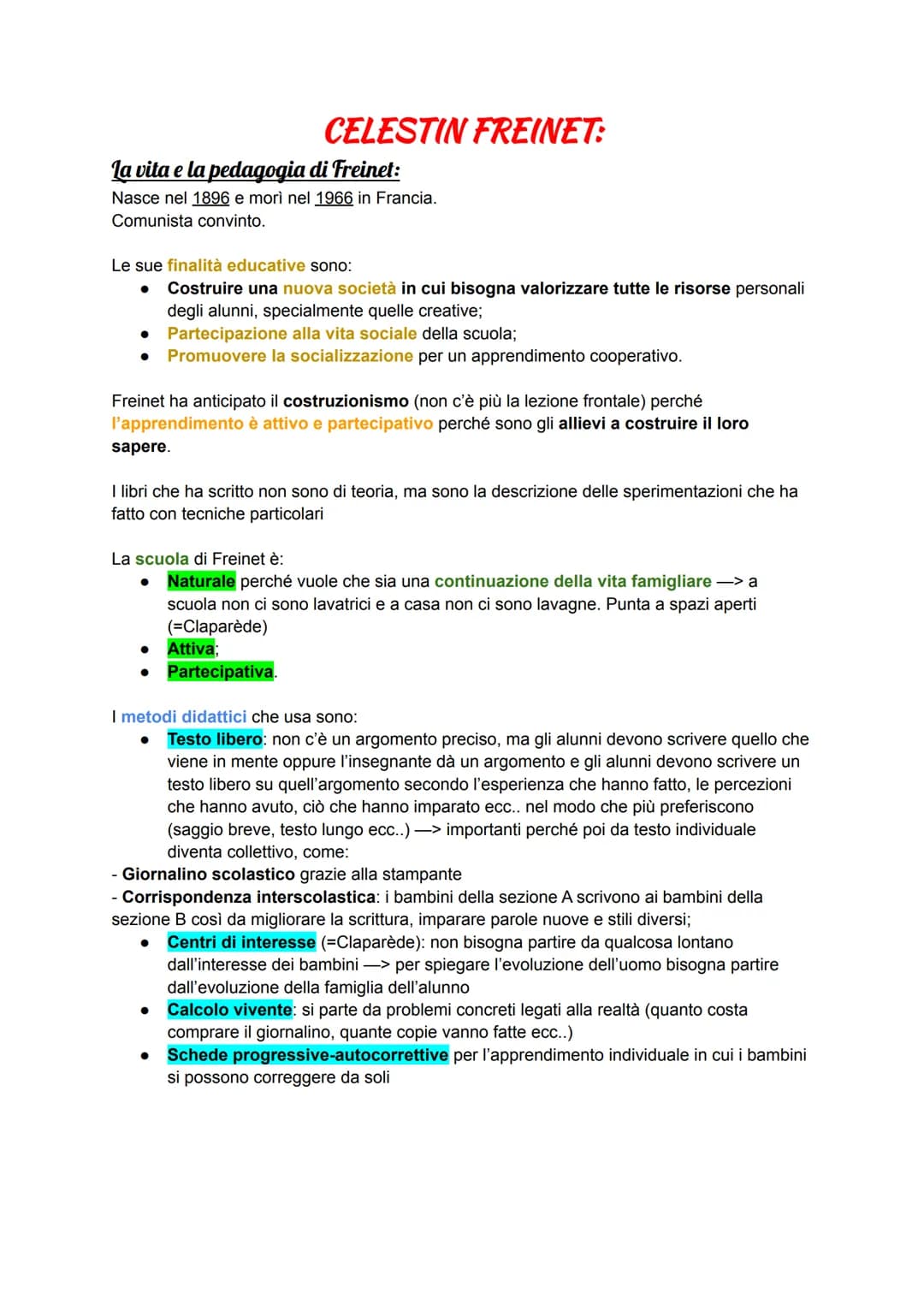 GIOVANNI GENTILE:
L'antipositivismo:
Si crearono delle reazioni antipositivistiche nei confronti dell'educazione attivista e
puerocentrica (