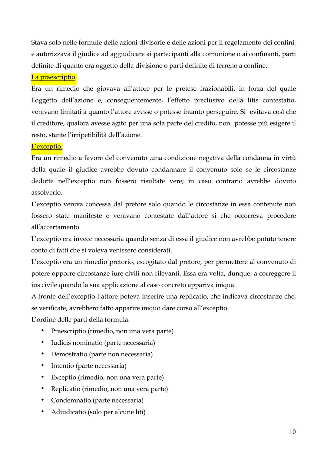 # IL PROCESSO.

Per il diritto romano il rapporto tra il diritto sostanziale e il processo era diverso; le norme
processuali erano, infatti,