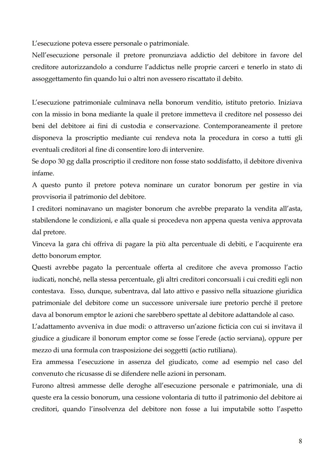 # IL PROCESSO.

Per il diritto romano il rapporto tra il diritto sostanziale e il processo era diverso; le norme
processuali erano, infatti,