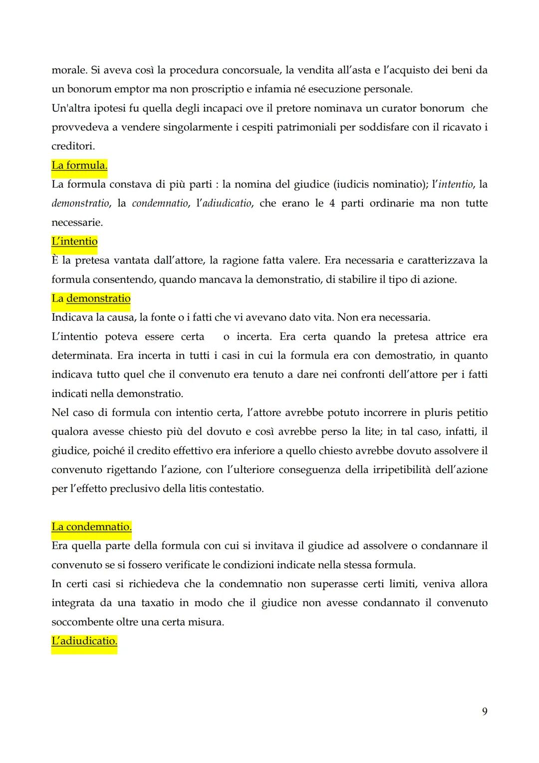 # IL PROCESSO.

Per il diritto romano il rapporto tra il diritto sostanziale e il processo era diverso; le norme
processuali erano, infatti,