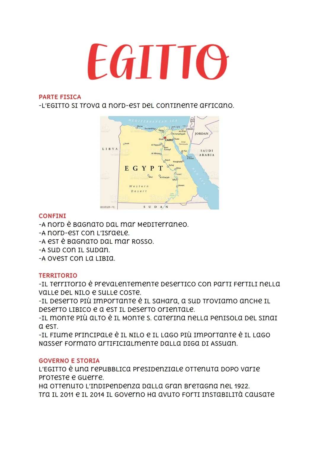 EGITTO
PARTE FISICA
-L'EGITTO SI Trova a nord-est DEL CONTINENTE AFRICANO.
LIBYA
bek
MEDITERRANEAN SEA
Alexandria
Said
Marsa
Stock
Western
D
