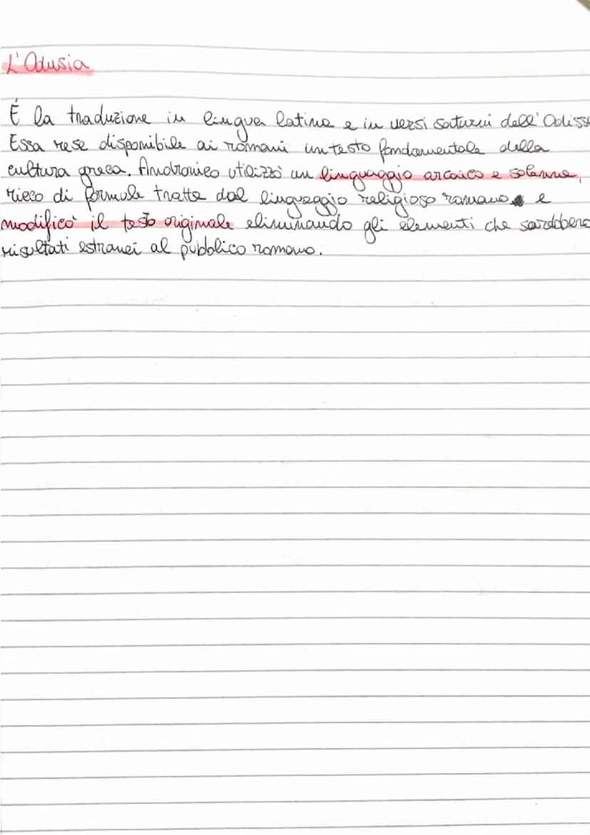 La prima letteratura latina: Livio Andronico
Nacque nel 240a.e. I primi che la introdussere furno Livio Androica
Nevio e Ennio. Tutti loro a