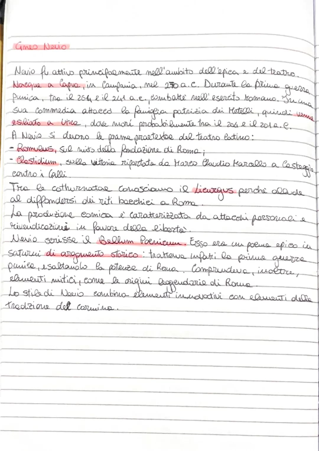 La prima letteratura latina: Livio Andronico
Nacque nel 240a.e. I primi che la introdussere furno Livio Androica
Nevio e Ennio. Tutti loro a