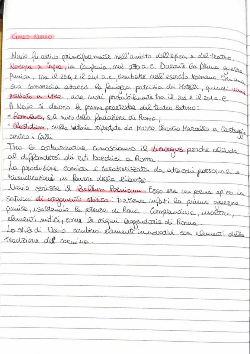 La prima letteratura latina: Livio Andronico
Nacque nel 240a.e. I primi che la introdussere furno Livio Androica
Nevio e Ennio. Tutti loro a