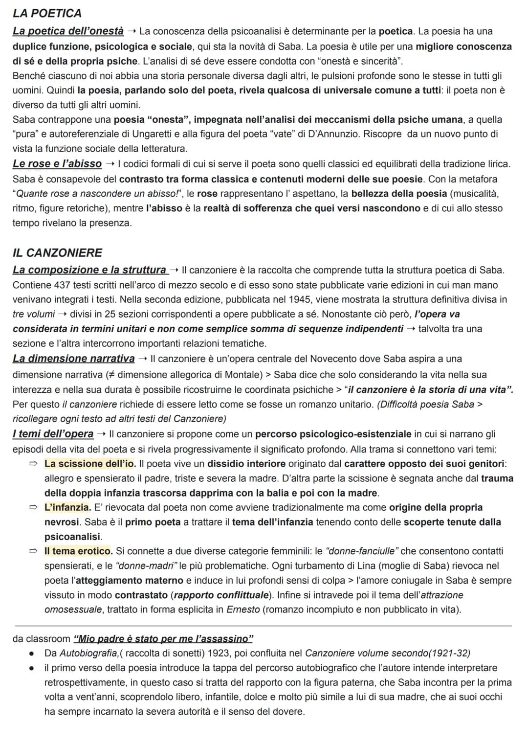 UMBERTO SABA
Scrive usando un lessico, uno stile, e una metrica fortemente legati alla tradizione MA i temi ed il punto di vista sono
aggior