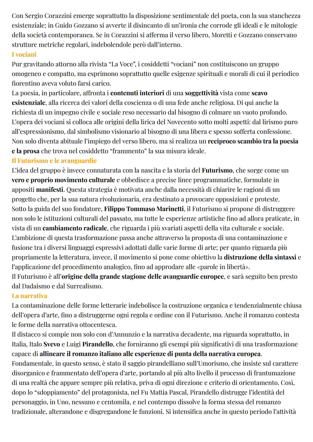 Italiano
Il primo Novecento
LA SITUAZIONE STORICA E SOCIALE IN ITALIA
Nei primi anni del Novecento il Nord dell'Italia si avvia ad un lento 