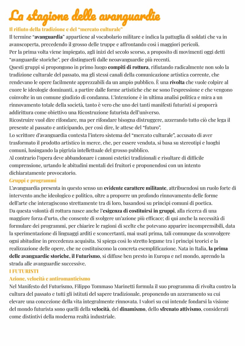 Italiano
Il primo Novecento
LA SITUAZIONE STORICA E SOCIALE IN ITALIA
Nei primi anni del Novecento il Nord dell'Italia si avvia ad un lento 