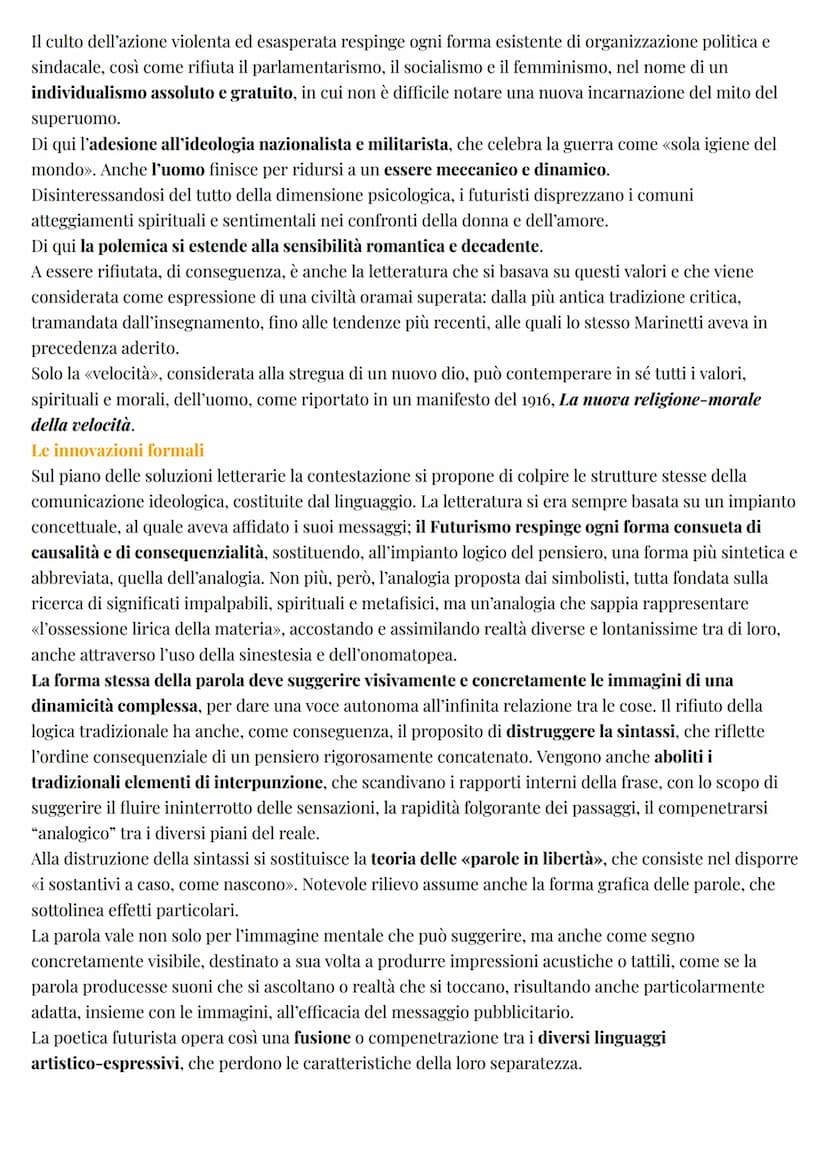 Italiano
Il primo Novecento
LA SITUAZIONE STORICA E SOCIALE IN ITALIA
Nei primi anni del Novecento il Nord dell'Italia si avvia ad un lento 