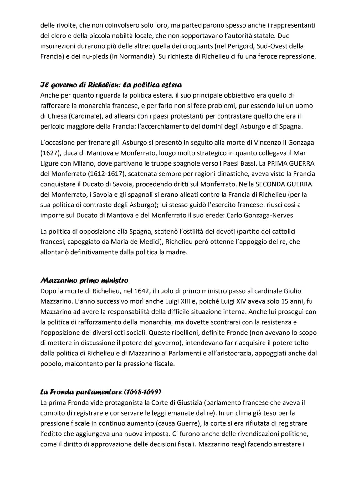 La crisi del Seicento e la Guerra dei 30 anni
CAUSE E CONSEGUENZE DELLA CRISI ECONOMICA
I meccanismi alla base della crisi
Nel XVII secolo, 