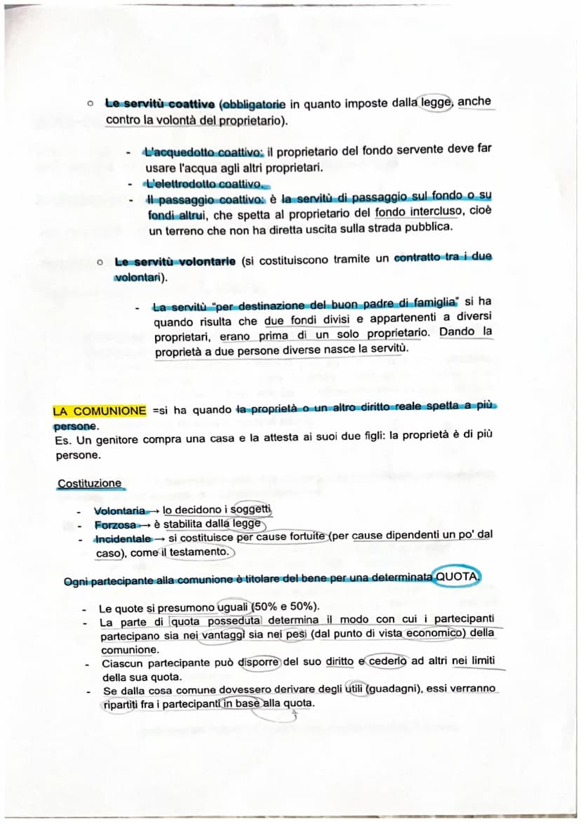 Pag 44-66
I diritti reali: la proprietà e il possesso
I DIRITTI REALI (da "res = cosa / studio della cosa) = attribuiscono al soggetto un
po