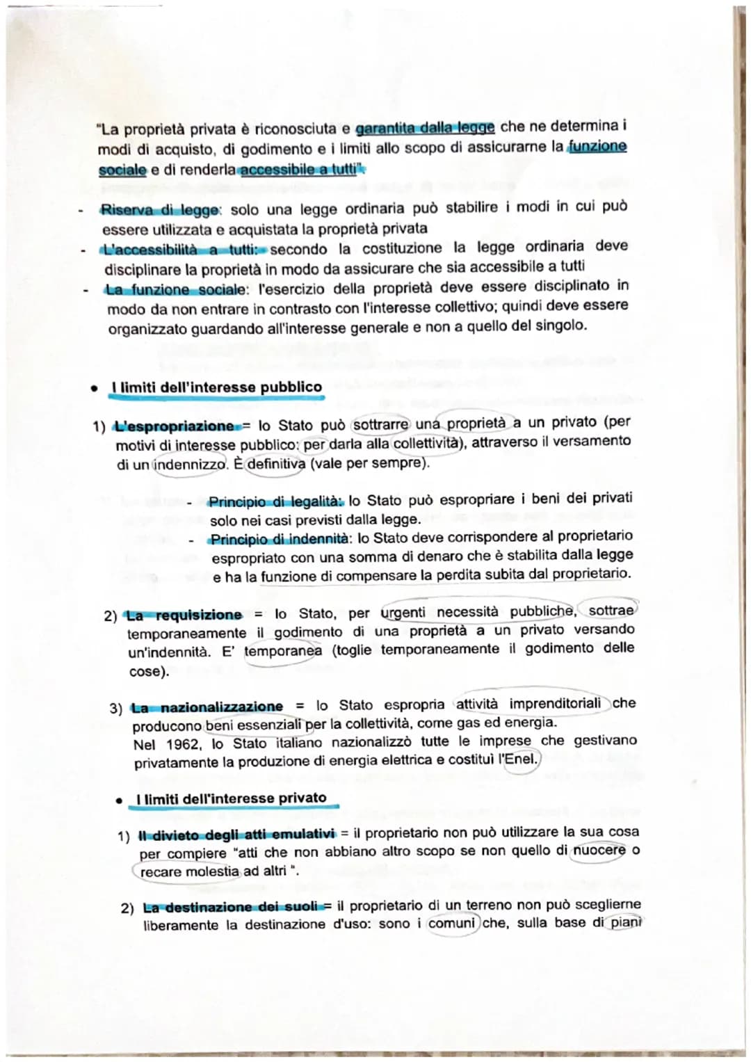 Pag 44-66
I diritti reali: la proprietà e il possesso
I DIRITTI REALI (da "res = cosa / studio della cosa) = attribuiscono al soggetto un
po