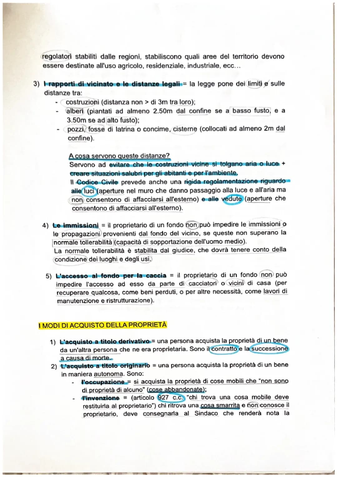 Pag 44-66
I diritti reali: la proprietà e il possesso
I DIRITTI REALI (da "res = cosa / studio della cosa) = attribuiscono al soggetto un
po